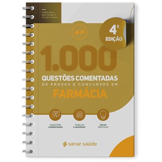 Livro 1.000 Questões Comentadas de Provas e Concursos em Farmácia - Sanar