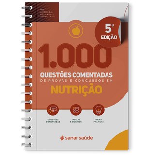Livro - 1.000 Questoes Comentadas de Provas e Concursos em Nutricao - Editora Sanar