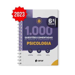 Livro - 1.000 Questoes Comentadas de Provas e Concursos em Psicologia - Sanar