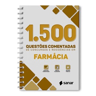 Livro 1500 Questões Comentadas de Farmácia - Sanar