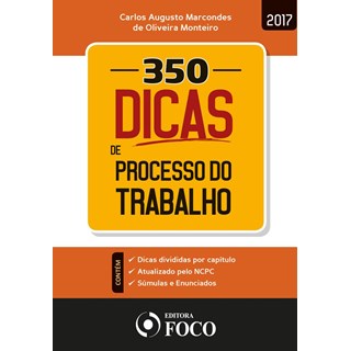 Livro - 350 Dicas de Processo do Trabalho - Monteiro