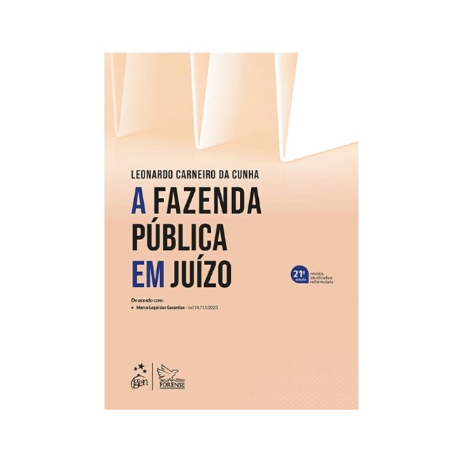 Livro A Fazenda Pública Em Juízo - Cunha - Forense