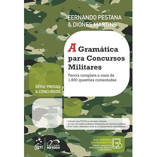 Livro A Gramática para Concursos Militares - Pestana - Método