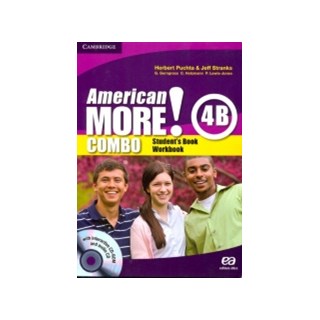 Livro - American More! Combo 4b - Students Book e Workbook + Audio cd - Puchta/stranks