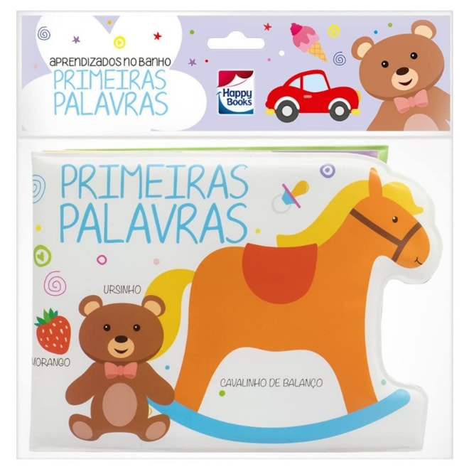 Livro - Aprendizados No Banho: Primeiras Palavras - Editora Happy Books