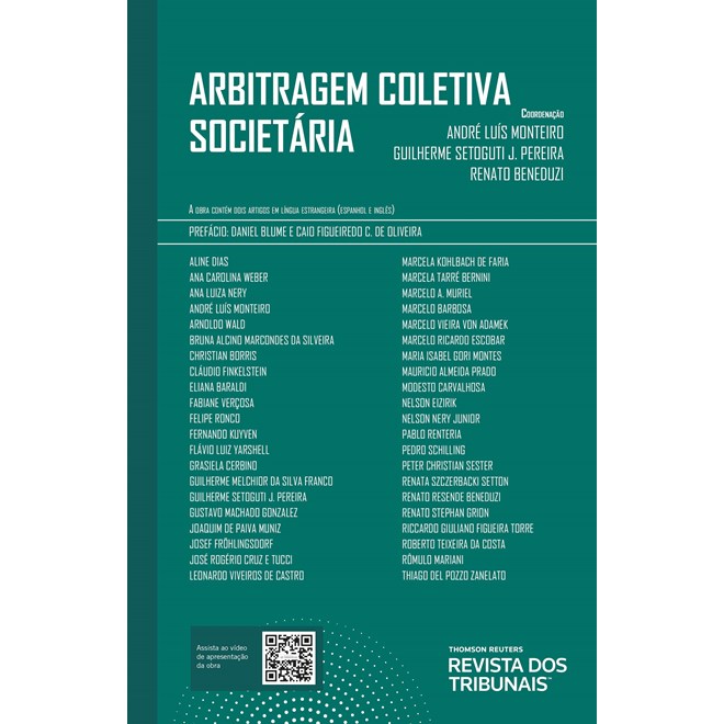 Livro - Arbitragem Coletiva Societaria - Monteiro/pereira/ben