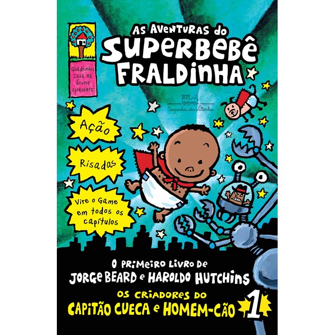 Livro As aventuras do Superbebê Fraldinha - Pilkey - Companhia das Letrinhas