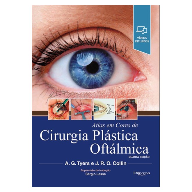 Livro - Atlas em Cores de Cirurgia Plastica Oftalmica - Collin