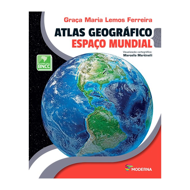 Livro - Atlas Geografico Espaco Mundial - Ferreira