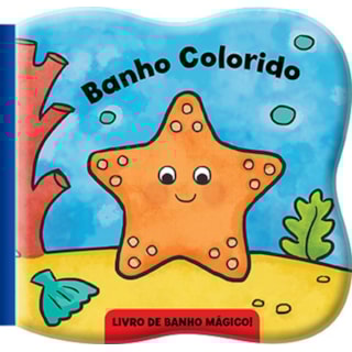 Livro - Banho Colorido Estrela do Mar - Libris Livro - Banho Colorido Estrela do Mar - Libris