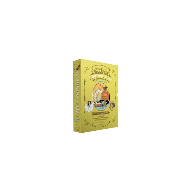 Livro - Box O Mundo de Oz: Ozma de Oz + Dorothy e o Mágico em Oz + Livro para colorir - Baum 1º ediç