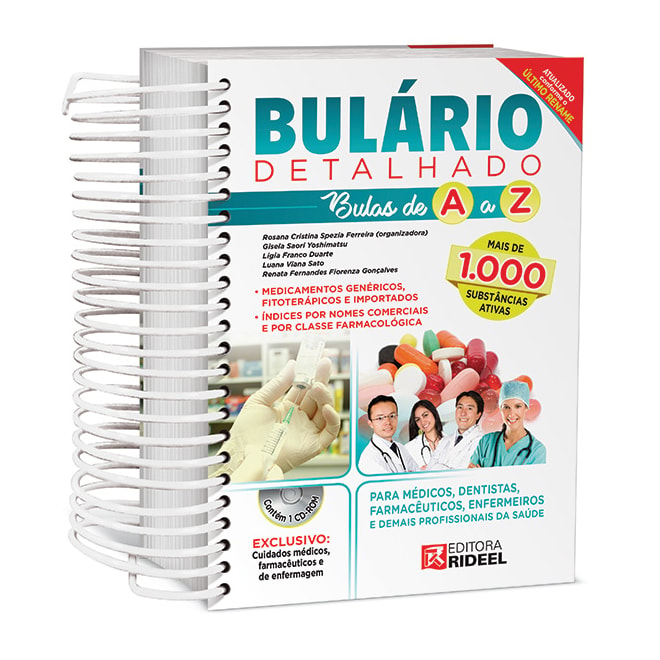 Bulário De Medicamentos Enfermagem Pdf Livro - Bulário Detalhado - Bulas de A a Z - Ferreira Comprar na