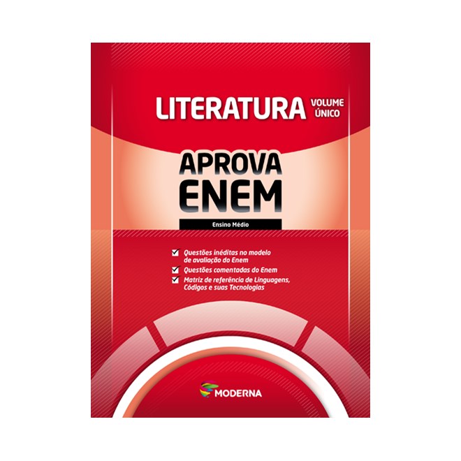 Livro - Caderno Aprova Enem - Literatura - Volume Unico - Editora Moderna
