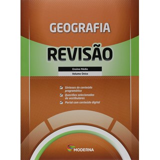 Livro - Caderno de Revisao - Geografia - Volume Unico - Editora Moderna