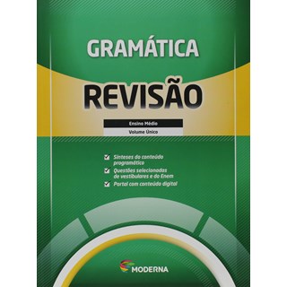 Livro - Caderno de Revisao - Gramatica - Volume Unico - Editora Moderna