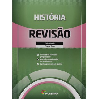 Livro - Caderno de Revisao - Historia - Volume Unico - Editora Moderna