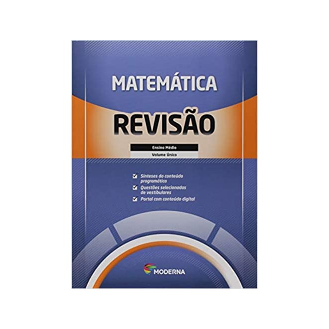 Livro - Caderno de Revisao - Matematica - Volume Unico - Editora Moderna