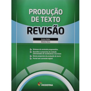 Livro - Caderno de Revisao - Producao de Texto - Volume Unico - Editora Moderna