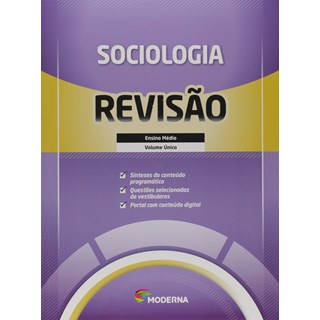 Livro - Caderno de Revisao - Sociologia - Volume Unico - Editora Moderna