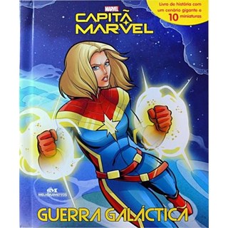 Livro - Capitã Marvel: Guerra Galáctica - Livro + Cenário + Miniaturas+