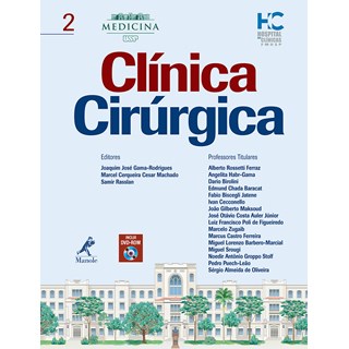 Livro - Clínica Cirúrgica - Rasslan USP 2 vols. Inclui DVD -ROM