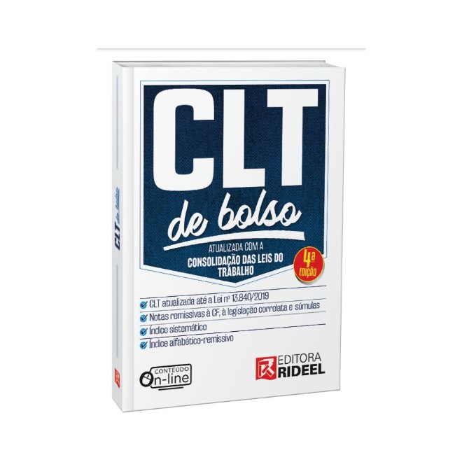 Livro - Clt de Bolso -  Atualizada com a Consolidacao das Leis do Trabalho - Equipe Rideel