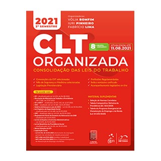Livro CLT Organizada-Consolidação das Leis de Trabalho - Bomfim - Método