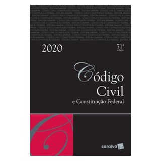 Livro - Código civil e constituição federal - Tradicional - 71ª edição de 2020 - Editora Saraiva 71º