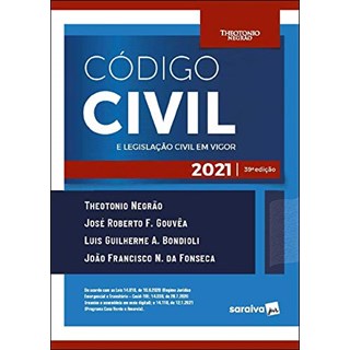 Livro Código Civil e Legislação Civil em Vigor - Negrão - Saraiva