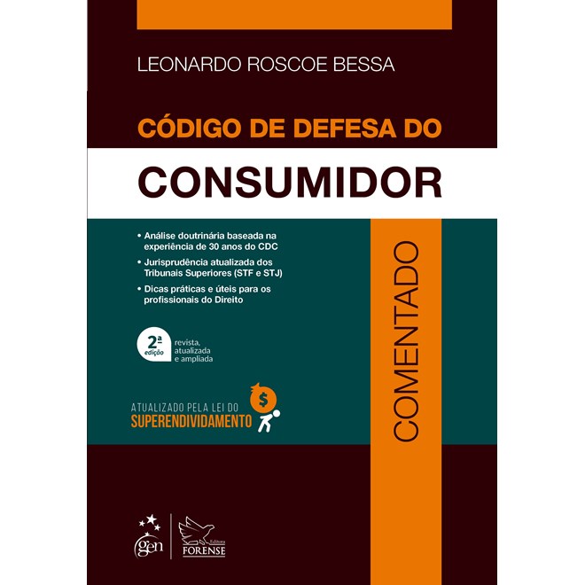 Livro Código de Defesa do Consumidor Comentado - Bessa - Forense