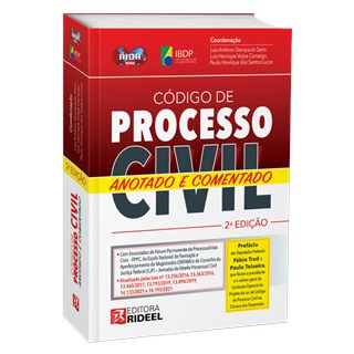 Livro Código de Processo Civil Anotado e Comentado - Sarro - Rideel
