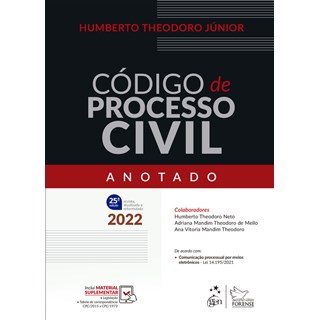 Livro - Codigo de Processo Civil Anotado - Theodoro Junior