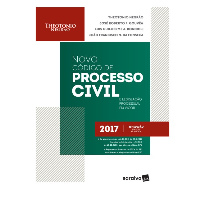 Livro - Codigo de Processo Civil e Legislacao Processual em Vigor - Negrao/bondioli/gouv