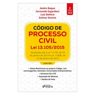 Livro - Codigo de Processo Civil : Lei 13.105/2015 - Roque/gajardoni