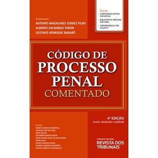 Livro Código de Processo Penal Comentado 4º Edição - Revista dos Tribunais