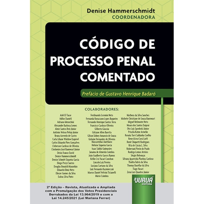 Livro - Codigo de Processo Penal Comentado - Hammerschmidt