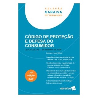 Livro - Código de Proteção e Defesa do Consumidor - Coleção Saraiva de Legislação - Editora Saraiva