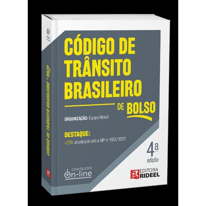 Livro - Codigo De Transito Brasileiro - Ctb De Bolso - Editora rideel