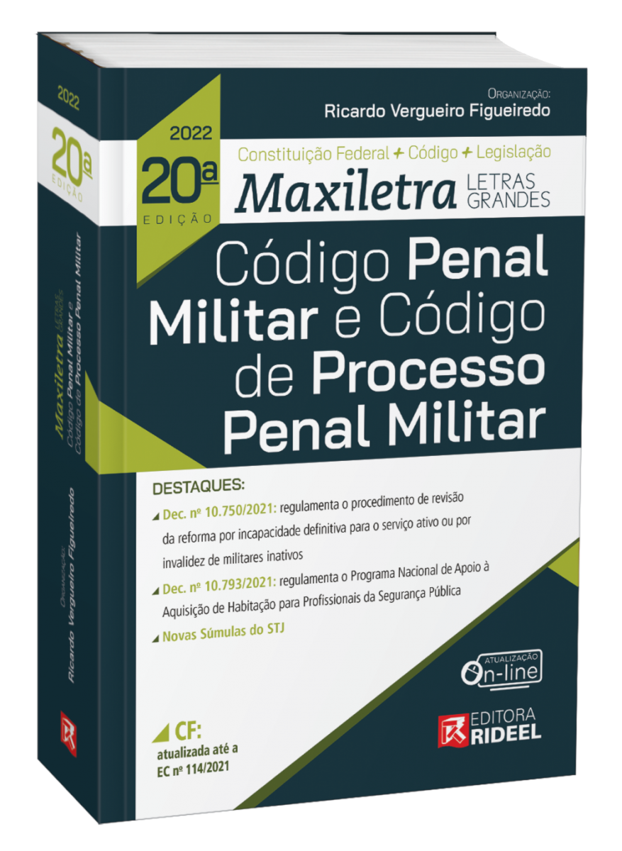 Livro Código Penal Militar E Código De Processo Penal Militar ...