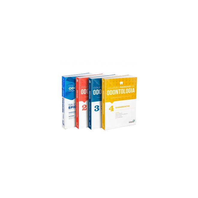 Livro - Coleção Manuais da Odontologia para Concursos e Residências (Volumes 1, 2, 3 & 4) - Combo