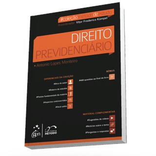 Livro - Coleção Método De Estudo - Direito Previdenciário - Monteiro