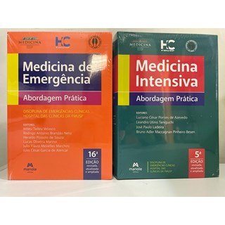 Livro Combo USP 2022 Medicina de Emergência e Medicina Intensiva - FMUSP - Manole