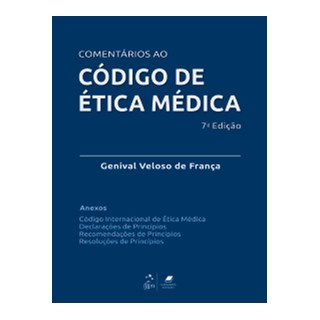 Livro  Comentários ao Código de Ética Médica - Franca - Guanabara