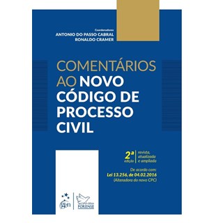Livro - Comentarios ao Novo Codigo de Processo Civil - Cabral/cramer