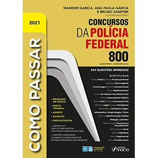 Livro - Como Passar em Concursos da Policia Federal - 800 Questoes Comentadas - Garcia