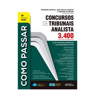 Livro - Como passar em concursos de Tribunais: Analista 2020 - 9ª EDIÇÃO - Satin 9º edição