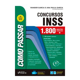 Livro - Como Passar em Concursos do Inss - 1.800 Questoes Comentadas - Garcia (coords.)