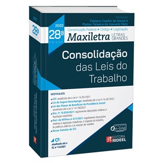 Livro Consolidação das Leis do Trabalho 28ª Edição - Souza - Rideel