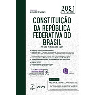 Livro - ConstituiCAo da RepUblica Federativa do Brasil - De 5 de Outubro de 1988 - Moraes