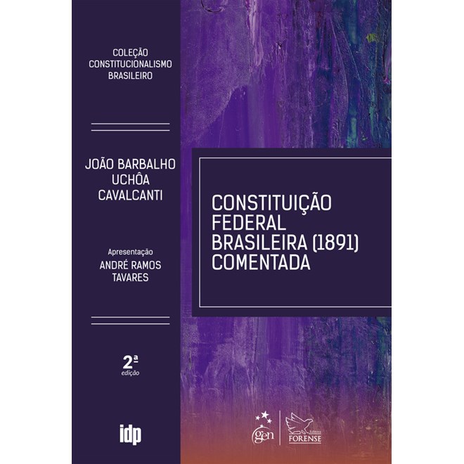 Livro - Constituicao Federal Brasileira (1891) Comentada - Cavalcanti